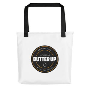 Butter Up Round Logo Tote Bag