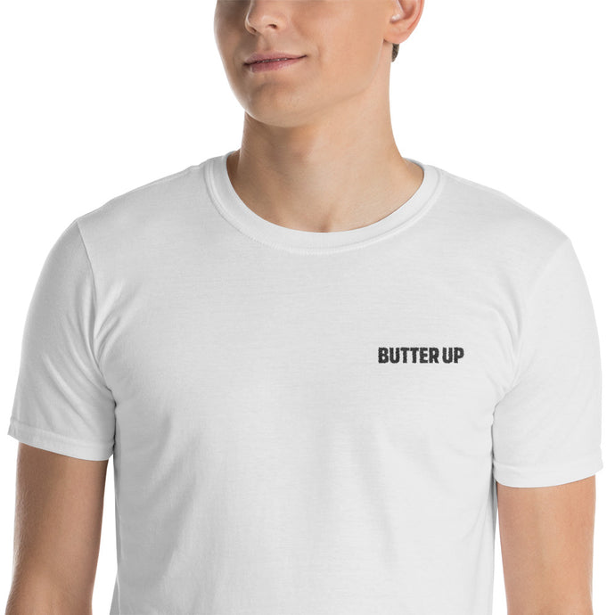 Butter Up Embroidered Logo Unisex T-Shirt